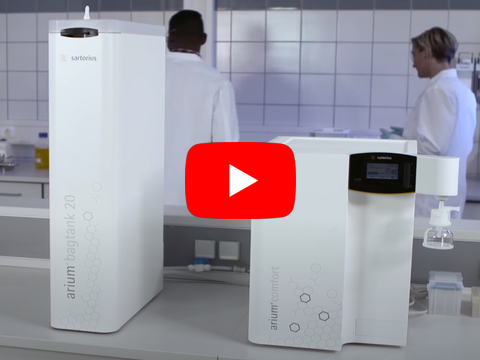 Закрытая система хранения чистой воды Sartorius arium® bagtank